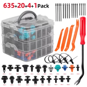 (660Pcs) Car Fastener Box Set