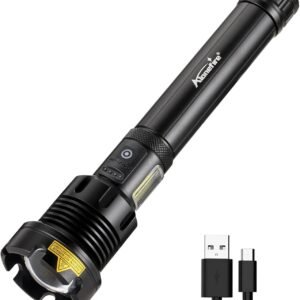 Alonefire H54: Taa ya LED yenye Nguvu Kubwa na Zoom – Inachajiwa kwa USB na Betri Imejumuishwa