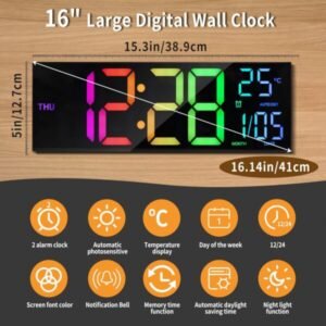 Colorful Digital Alarm Clock