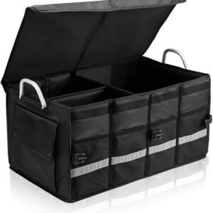 multi-functional trunk organizer black